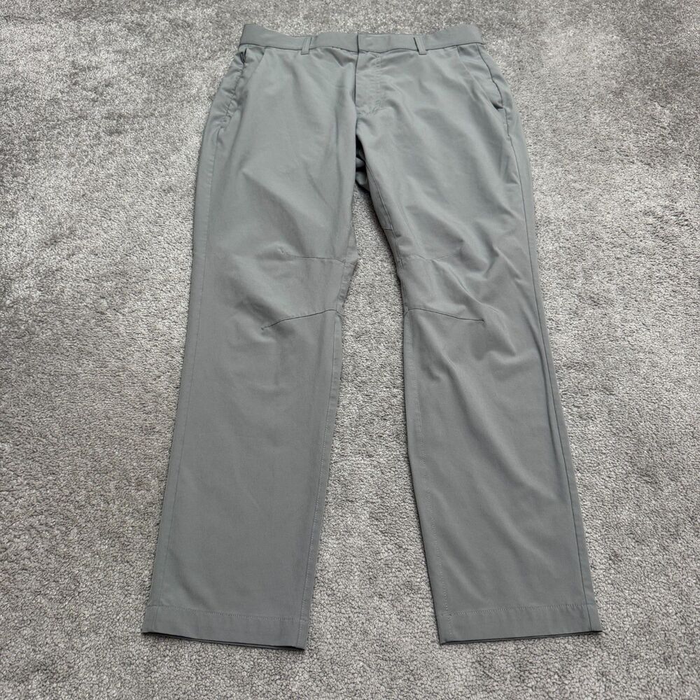 Fabletics The Only Pant Slim Fit Performance Golf Chino Mens 31x30 Gray Stretch